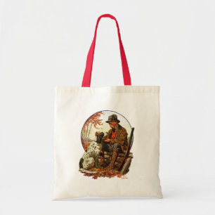 Tote Bag Chasseur et épagneul