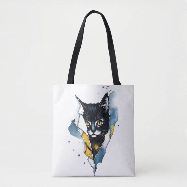 Tote Bag Chat adorable : Une conception Purr-fect de 🐾 mig (Devant)