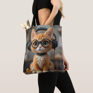 Tote Bag Chat au gingembre