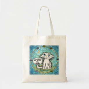 Tote Bag Chat aux mèches chocolatées 