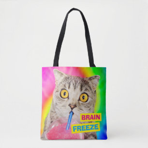 Tote Bag Chat Boire à la rousse