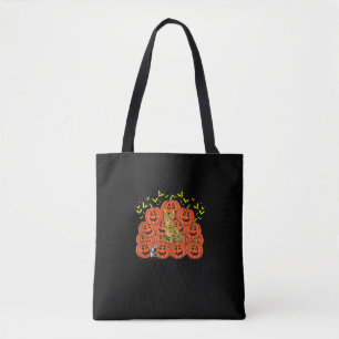 Tote Bag Chat citrouille Bengale Halloween Kitten Jack-o'-l