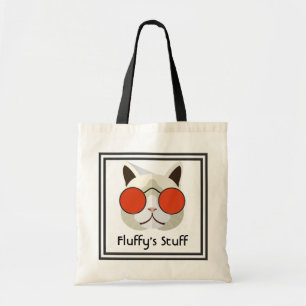 Tote Bag Chat cool en Lunettes de soleil Voyage