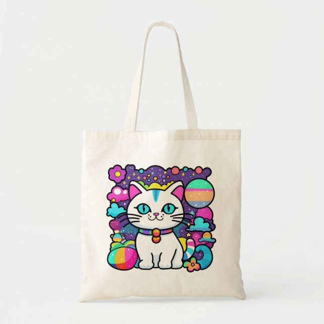 Tote Bag Chat Cosmic Kitty (Devant)