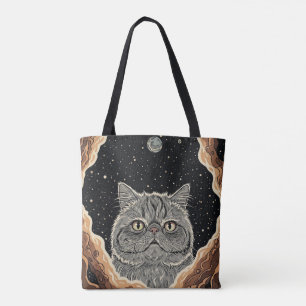 Tote Bag Chat Cosmique