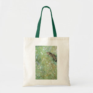 Tote Bag Chat dans la prairie estivale, Bruno Liljefors