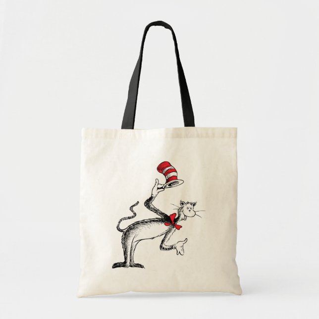 Tote Bag Chat dans le Casquette prend une chèvre (Devant)