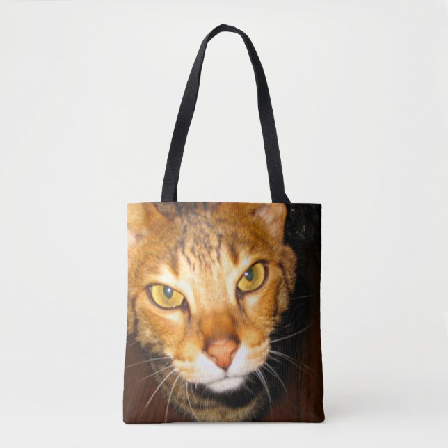 Tote Bag Chat de la savane (Devant)