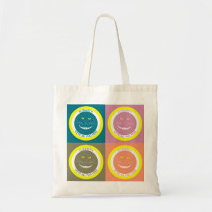 Tote Bag Chat de sourire à la mode de Cheshire de couleurs