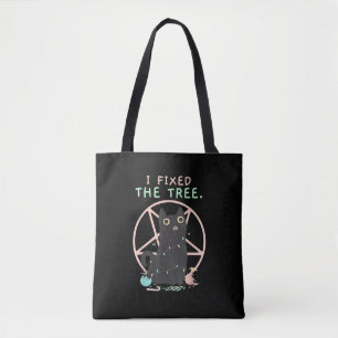 Tote Bag Chat démon satanique - Déplaisant mignon Pastel Go