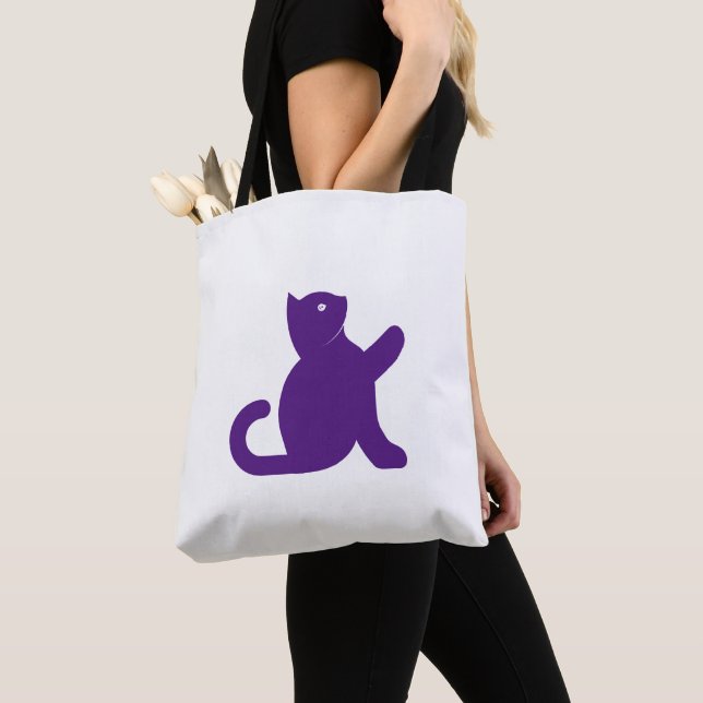 Tote Bag Chat dit bonjour (De près)
