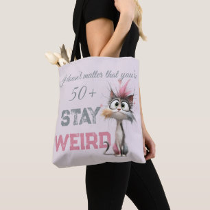 Tote Bag Chat drôle de 50 ans et plus