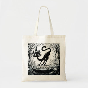 Tote Bag Chat en sorcière
