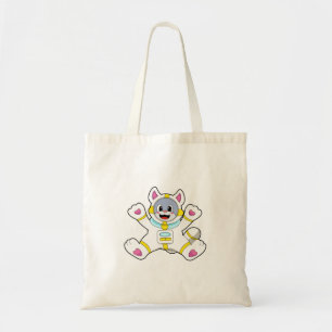 Tote Bag Chat en tant qu'astronaute en costume