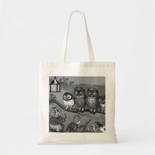Tote Bag Chat et Chouette, Louis Wain