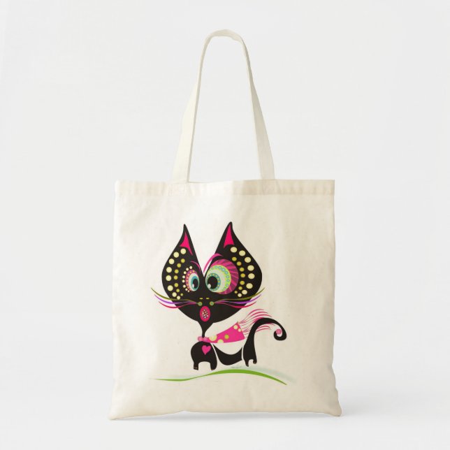 Tote Bag Chat fou (Devant)