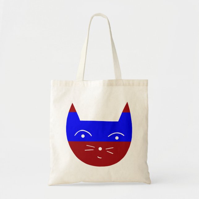 Tote Bag Chat heureux (Devant)