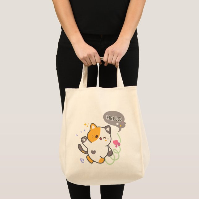 TOTE BAG CHAT MIGNON (Devant (produit))