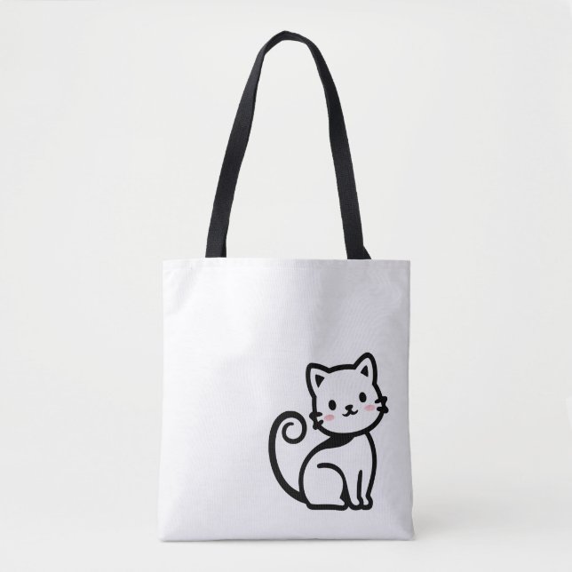 Tote Bag Chat Mignon Simple (Devant)