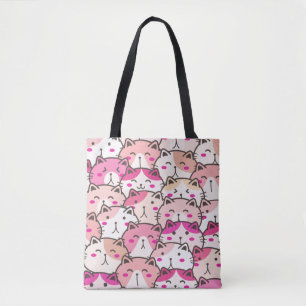 Tote Bag Chat Motif Drôle Animaux de compagnie colorés