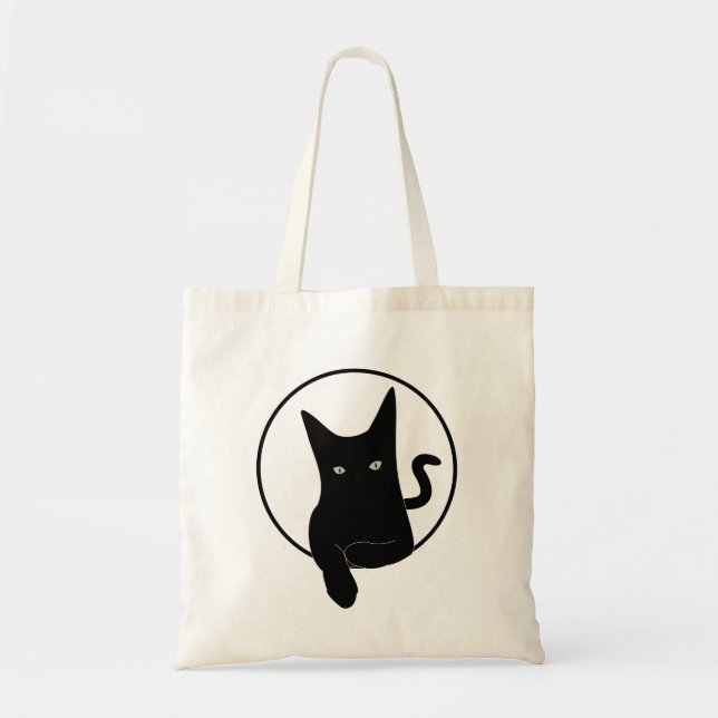 Tote Bag chat noir (Devant)