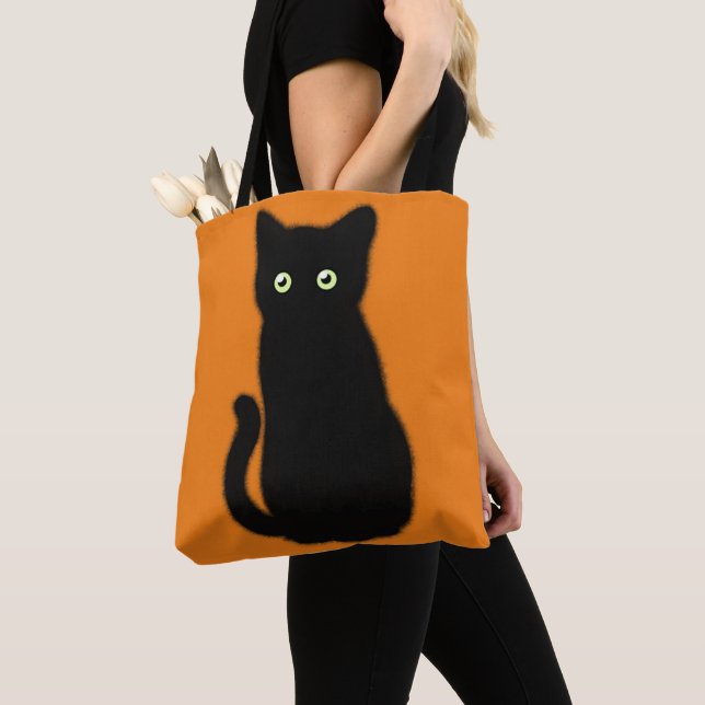 Tote Bag Chat noir, chaton mignon, plaisir spottaculaire (De près)