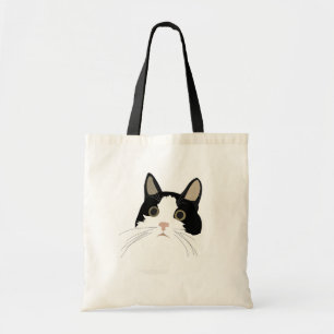 Tote Bag Chat noir et blanc Cute Kitty