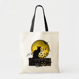 Tote Bag Chat Noir Halloween