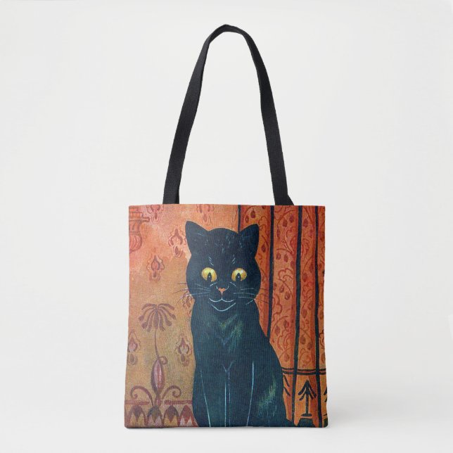 Tote Bag Chat noir, Louis Wain (Devant)