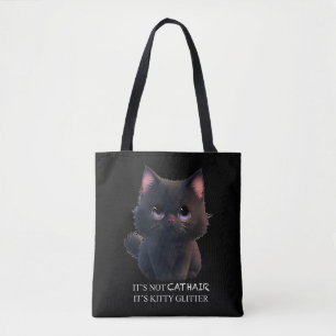 Tote Bag Chat noir moelleux