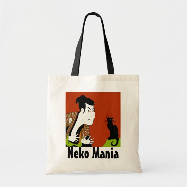 Tote Bag Chat noir Neko Mania (Devant)