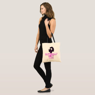 Tote Bag Chat noir pailleté s'en fiche