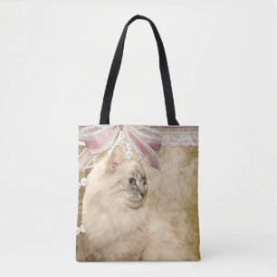 Tote Bag Chat persan de l'Himalaya élégant