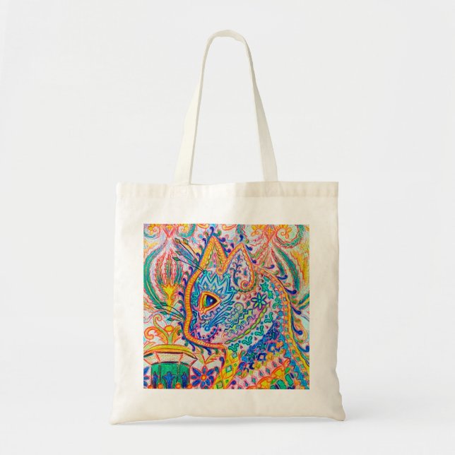 Tote Bag Chat psychédélique, Louis Wain (Devant)