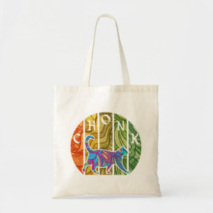 Tote Bag Chat psychédélique - Trippy Feline Art
