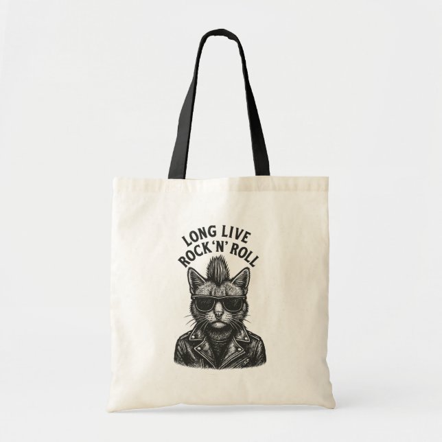 Tote Bag Chat Punk (Devant)