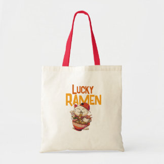 Tote Bag Chat Ramen Chanceux