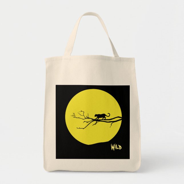 Tote Bag Chat sauvage (Devant)