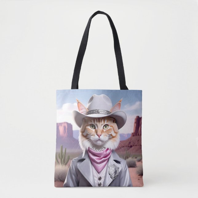 Tote Bag Chat Sheriff (Devant)