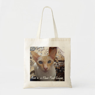 Tote Bag Chat siamois de point fantastique de flamme