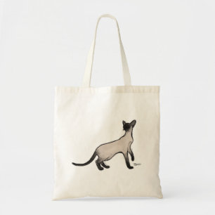 Tote Bag Chat siamois Fourre-tout