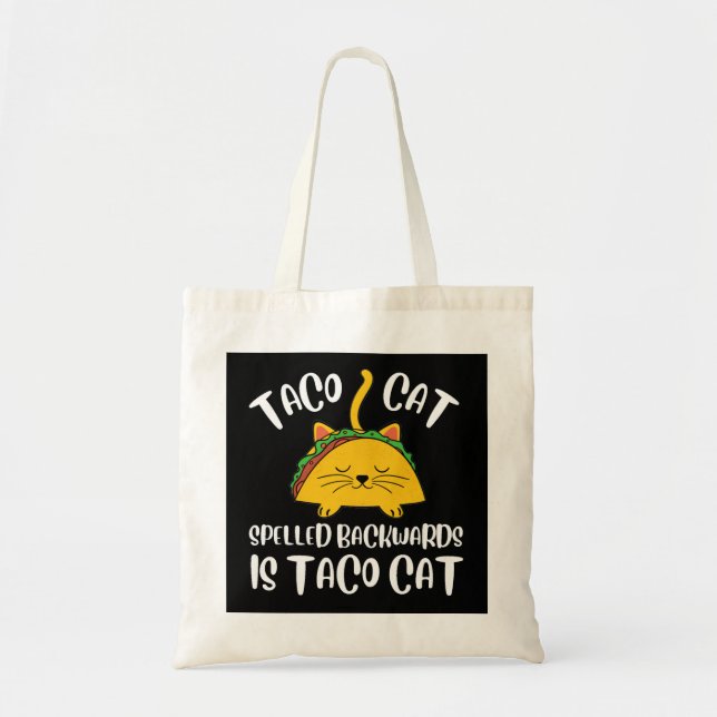 Tote Bag Chat Taco (Devant)