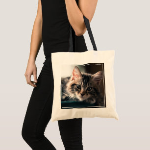 Tote Bag Chat tigré doux