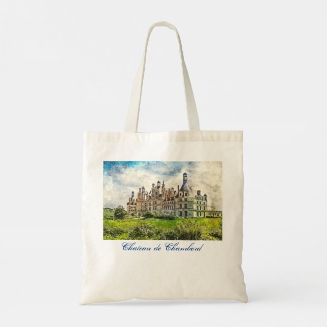 Tote Bag Château Chambord et Château Chenonceau (Dos)
