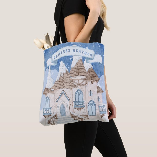 Tote Bag Château d'hiver neige (De près)