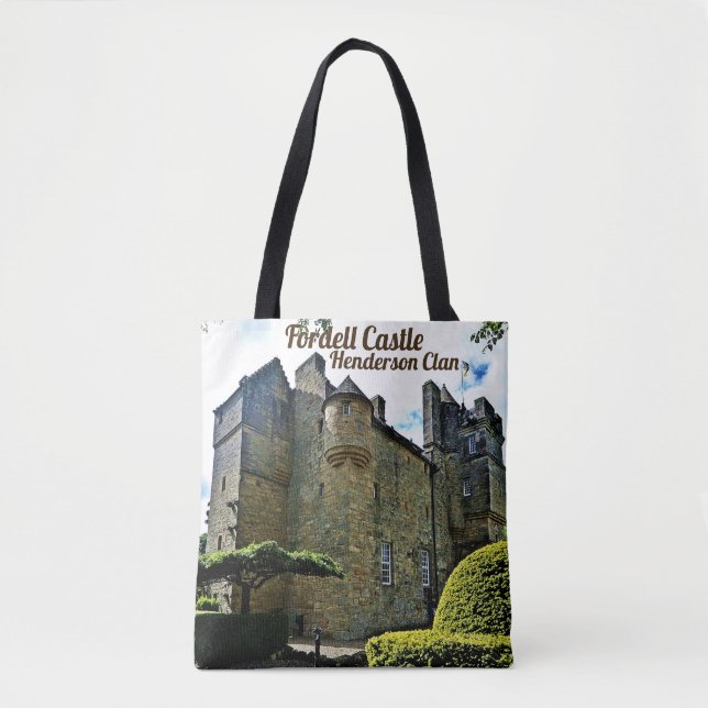 Tote Bag Château Fordell du Clan Henderson écossais unique (Devant)