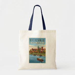 Tote Bag Château royal de Wawel en Pologne Illustration Art