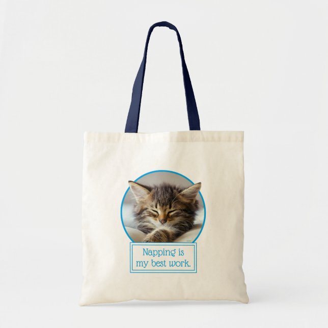 Tote Bag Chaton couchant (Devant)