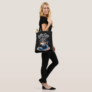 Tote Bag Chats Café et Tapis de Yoga Yoga de Chat Drôle