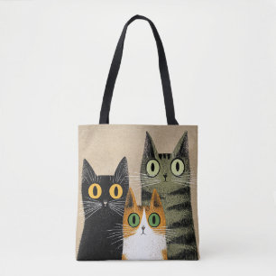 Tote Bag Chats de dessin animé mignons